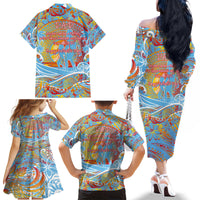 Father's Day Fiji Family Matching Off The Shoulder Long Sleeve Dress and Hawaiian Shirt Special Dad Polynesia Paradise DT02 - Polynesian Pride