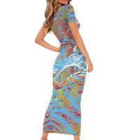 Father's Day Fiji Family Matching Short Sleeve Bodycon Dress and Hawaiian Shirt Special Dad Polynesia Paradise DT02 - Polynesian Pride