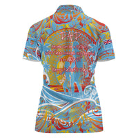 Father's Day Fiji Women Polo Shirt Special Dad Polynesia Paradise DT02 - Polynesian Pride