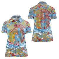 Father's Day Fiji Women Polo Shirt Special Dad Polynesia Paradise DT02 - Polynesian Pride