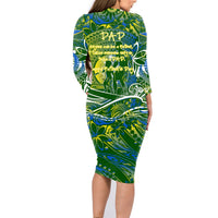 Father's Day Solomon Islands Family Matching Long Sleeve Bodycon Dress and Hawaiian Shirt Special Dad Polynesia Paradise DT02 - Polynesian Pride