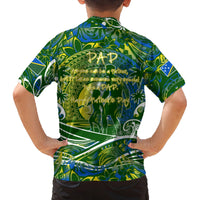 Father's Day Solomon Islands Family Matching Off Shoulder Short Dress and Hawaiian Shirt Special Dad Polynesia Paradise