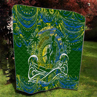 Father's Day Solomon Islands Quilt Special Dad Polynesia Paradise