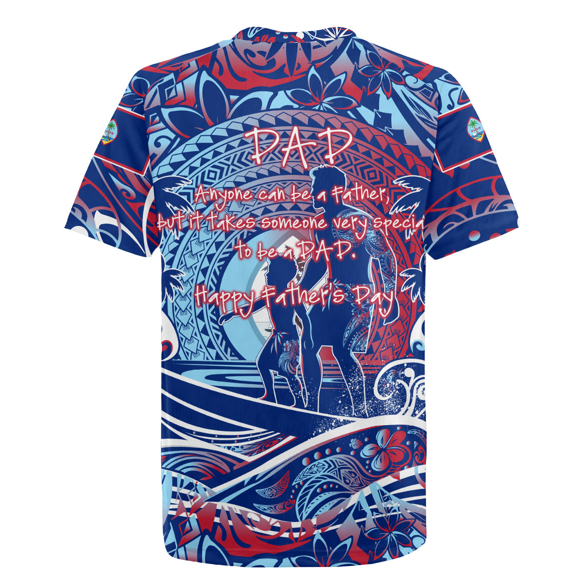 Father's Day Guam Rugby Jersey Special Dad Polynesia Paradise