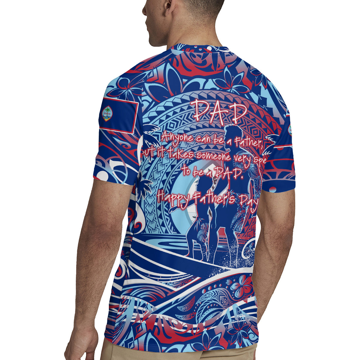 Father's Day Guam Rugby Jersey Special Dad Polynesia Paradise
