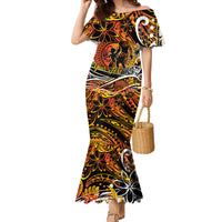 Father's Day Marquesas Islands Family Matching Mermaid Dress and Hawaiian Shirt Special Dad Polynesia Paradise