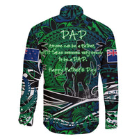 Father's Day New Zealand Family Matching Long Sleeve Bodycon Dress and Hawaiian Shirt Special Dad Polynesia Paradise DT02 - Polynesian Pride