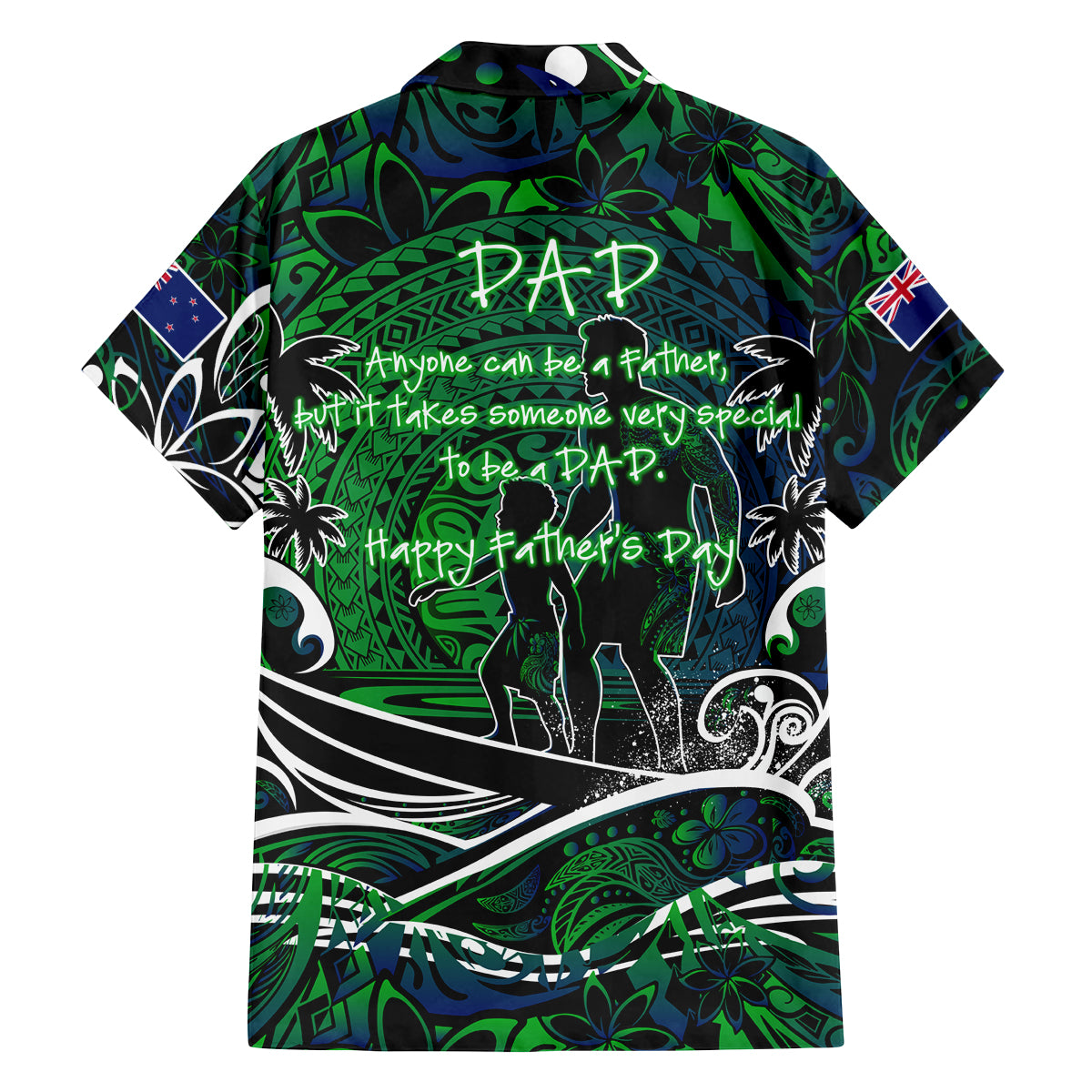 Father's Day New Zealand Family Matching Off Shoulder Maxi Dress and Hawaiian Shirt Special Dad Polynesia Paradise DT02 - Polynesian Pride