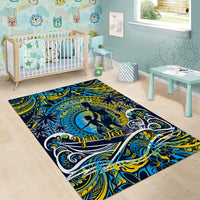 Father's Day Tokelau Area Rug Special Dad Polynesia Paradise