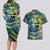 Father's Day Tokelau Couples Matching Long Sleeve Bodycon Dress and Hawaiian Shirt Special Dad Polynesia Paradise