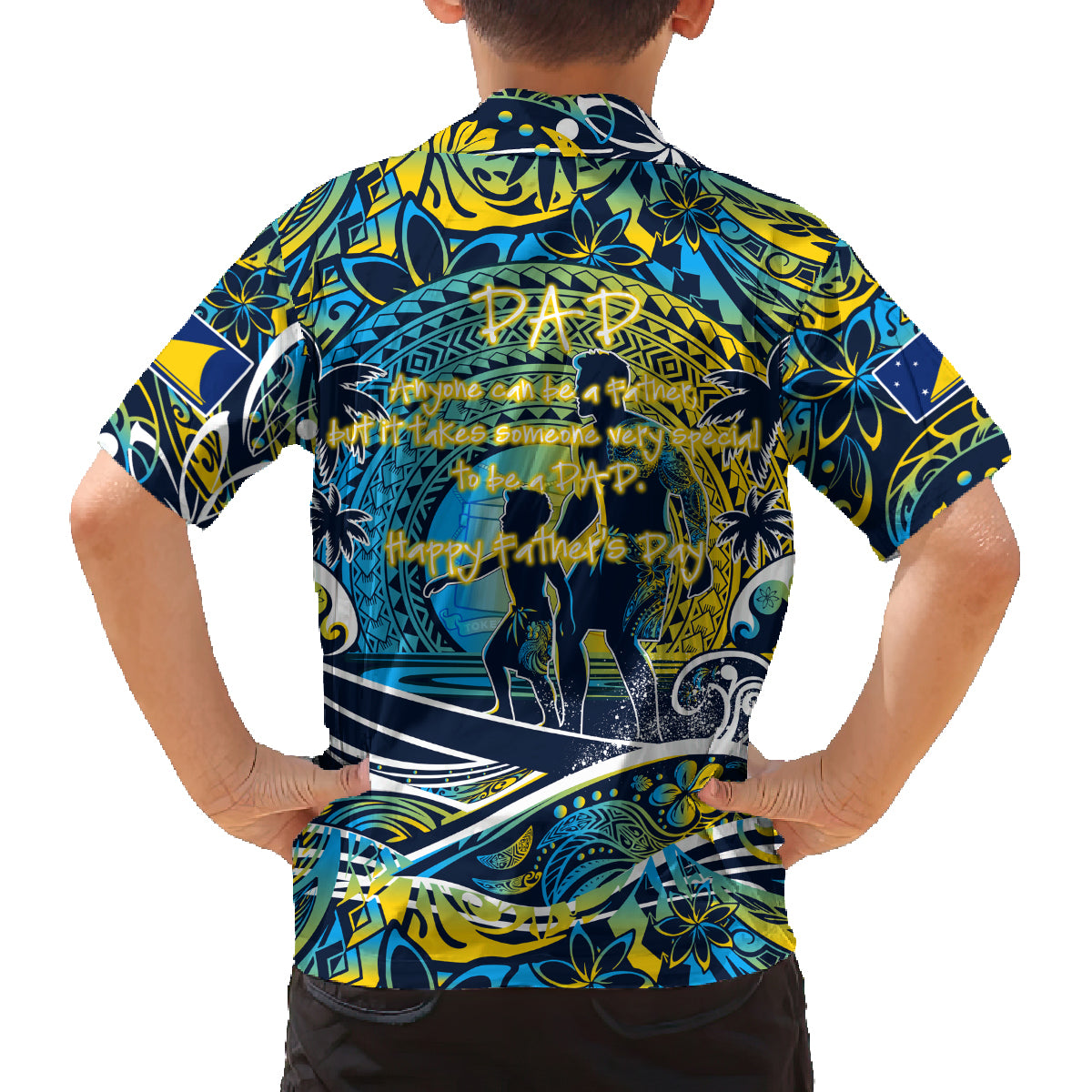 Father's Day Tokelau Family Matching Long Sleeve Bodycon Dress and Hawaiian Shirt Special Dad Polynesia Paradise DT02 - Polynesian Pride