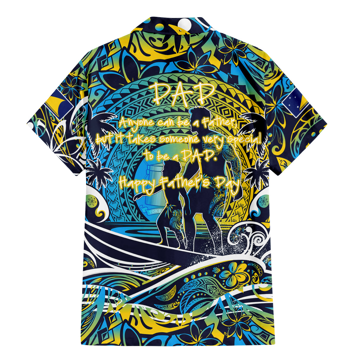 Father's Day Tokelau Family Matching Mermaid Dress and Hawaiian Shirt Special Dad Polynesia Paradise DT02 - Polynesian Pride