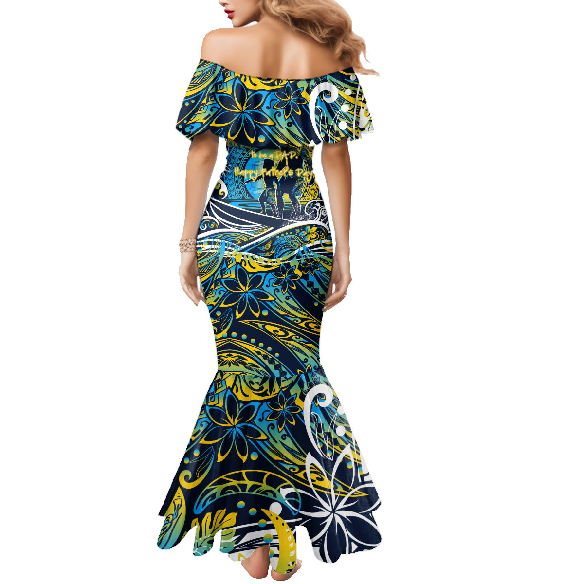 Father's Day Tokelau Family Matching Mermaid Dress and Hawaiian Shirt Special Dad Polynesia Paradise DT02 - Polynesian Pride