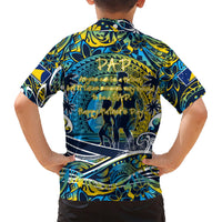 Father's Day Tokelau Family Matching Short Sleeve Bodycon Dress and Hawaiian Shirt Special Dad Polynesia Paradise DT02 - Polynesian Pride