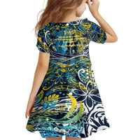 Father's Day Tokelau Family Matching Short Sleeve Bodycon Dress and Hawaiian Shirt Special Dad Polynesia Paradise DT02 - Polynesian Pride