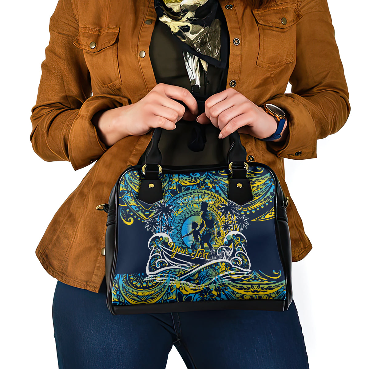 Father's Day Tokelau Shoulder Handbag Special Dad Polynesia Paradise