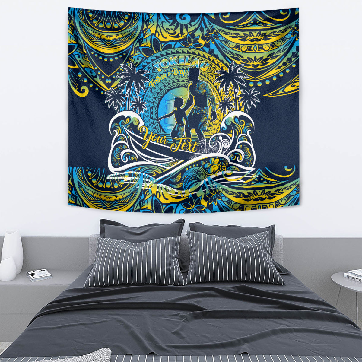 Father's Day Tokelau Tapestry Special Dad Polynesia Paradise