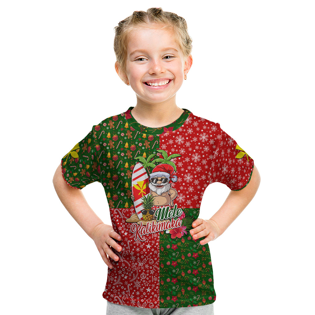 Hawaii Christmas Kid T Shirt Mele Kalikimaka Kanaka Maoli DT02 Art - Polynesian Pride