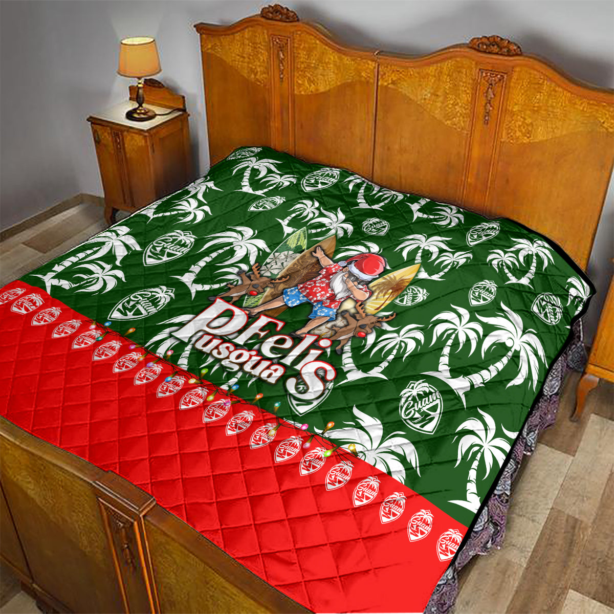 Guam Christmas Quilt Felis Pusgua Tropical Xmas Patterns DT02 - Polynesian Pride
