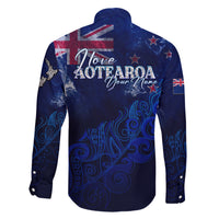 Personalised New Zealand Family Matching Short Sleeve Bodycon Dress and Hawaiian Shirt Aotearoa Map Silver Fern DT02 - Polynesian Pride