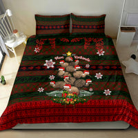Meri Kirihimete New Zealand Bedding Set Christmas Kiwi Maori DT02 - Polynesian Pride