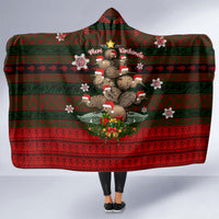 Meri Kirihimete New Zealand Hooded Blanket Christmas Kiwi Maori DT02 - Polynesian Pride