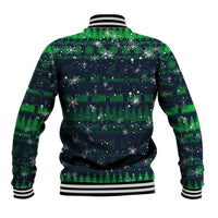 Merry Christmas New Zealand Baseball Jacket Xmas Travel Map - Polynesian Pride