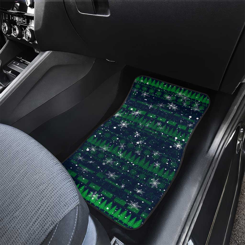 Merry Christmas New Zealand Car Mats Xmas Travel Map - Polynesian Pride