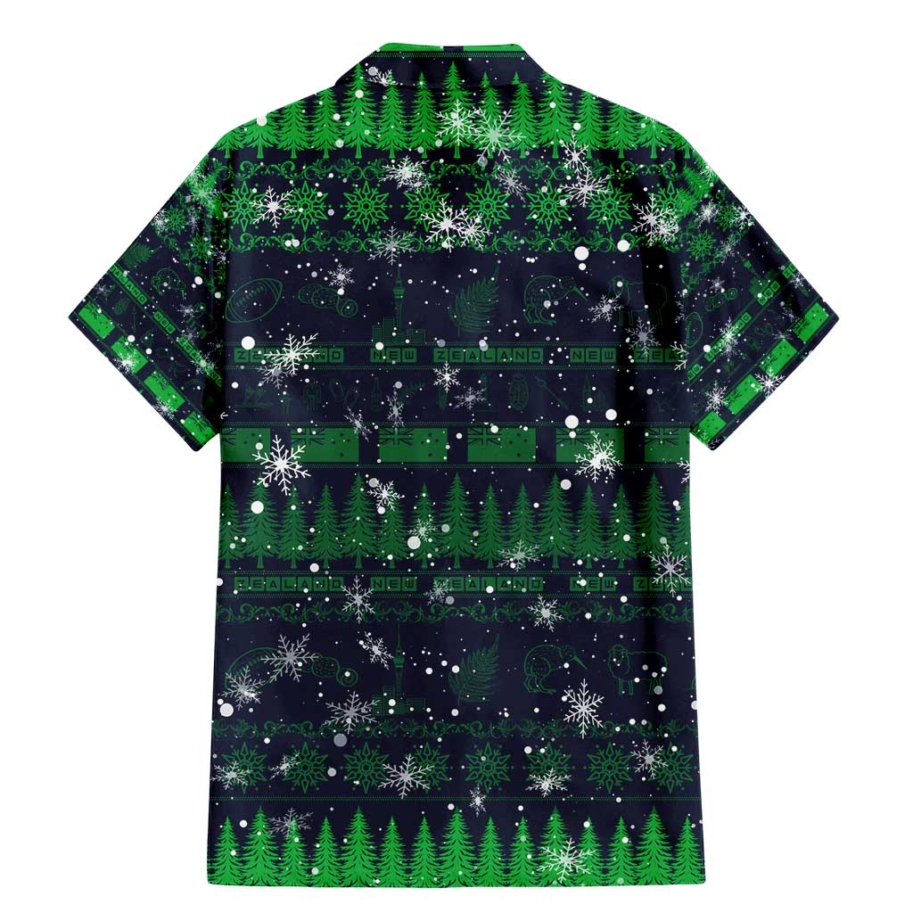 Merry Christmas New Zealand Family Matching Mermaid Dress and Hawaiian Shirt Xmas Travel Map DT02 - Polynesian Pride
