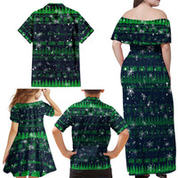 Merry Christmas New Zealand Family Matching Off Shoulder Maxi Dress and Hawaiian Shirt Xmas Travel Map DT02 - Polynesian Pride