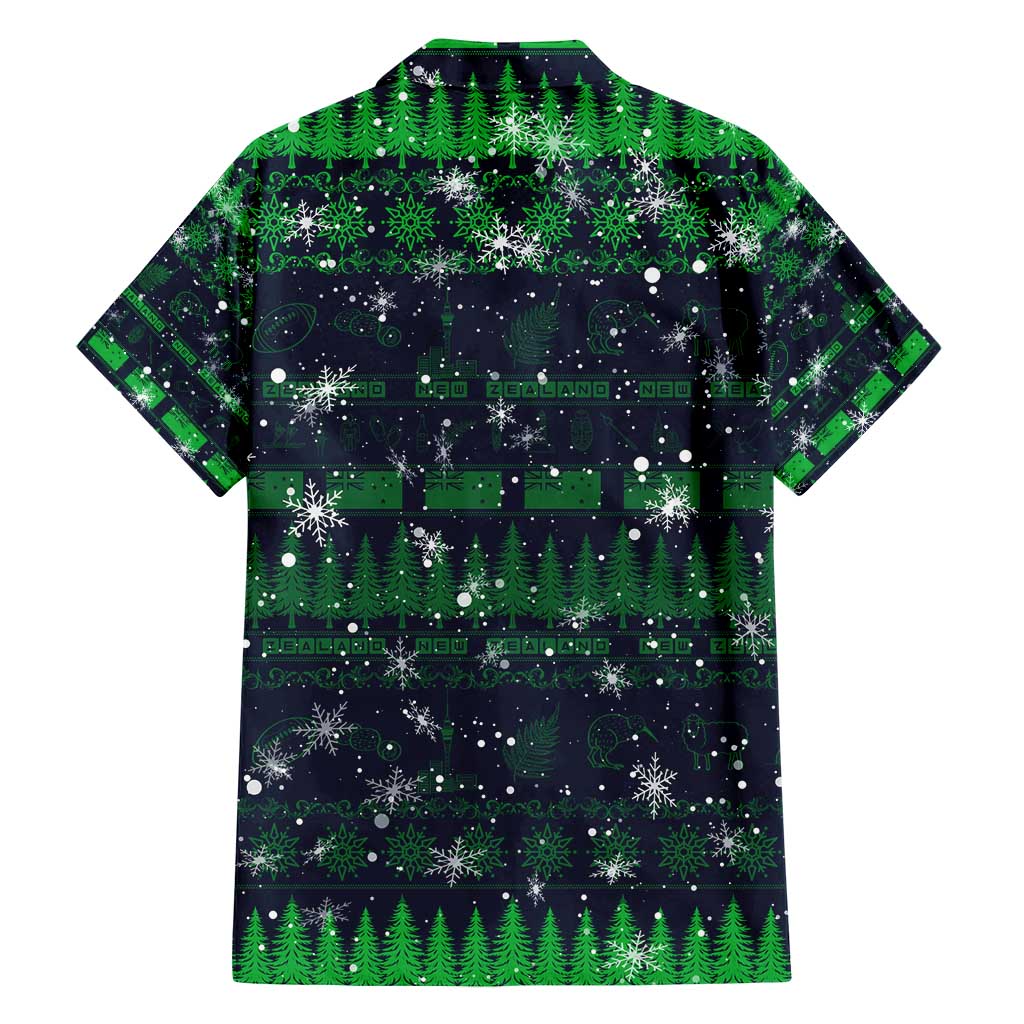 Merry Christmas New Zealand Family Matching Summer Maxi Dress and Hawaiian Shirt Xmas Travel Map DT02 - Polynesian Pride