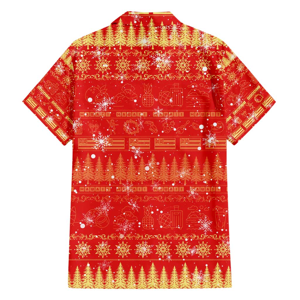 Merry Christmas Hawaii Family Matching Short Sleeve Bodycon Dress and Hawaiian Shirt Xmas Travel Map DT02 - Polynesian Pride