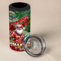 Mele Kalikimaka Shaka Santa 4 in 1 Can Cooler Tumbler Hawaiian Surf Christmas Design with Aloha Spirit DT02 - Polynesian Pride
