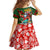 Mele Kalikimaka Shaka Santa Family Matching Off The Shoulder Long Sleeve Dress and Hawaiian Shirt Hawaiian Surf Christmas Design with Aloha Spirit - Polynesian Pride