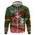 Mele Kalikimaka Shaka Santa Hoodie Hawaiian Surf Christmas Design with Aloha Spirit - Polynesian Pride