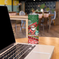 Mele Kalikimaka Shaka Santa Skinny Tumbler Hawaiian Surf Christmas Design with Aloha Spirit DT02 - Polynesian Pride
