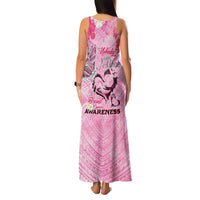 Butterfly Polynesia Breast Cancer Family Matching Tank Maxi Dress and Hawaiian Shirt Nobody Fights Alone Pink Out Tropical Hibiscus DT02 - Polynesian Pride