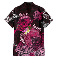 Breast Cancer Mermaid Polynesia Family Matching Tank Maxi Dress and Hawaiian Shirt Faith Hope Love DT02 - Polynesian Pride