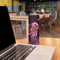 Breast Cancer Mermaid Polynesia Skinny Tumbler Faith Hope Love