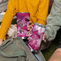 Breast Cancer Awareness Hawaii Tumbler Cup Polynesia Girl Nobody Fights Alone DT02 - Polynesian Pride