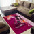 Breast Cancer New Zealand Area Rug Maori Aotearoa Girl Pink Out