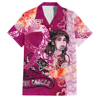 Breast Cancer New Zealand Family Matching Long Sleeve Bodycon Dress and Hawaiian Shirt Maori Aotearoa Girl Pink Out DT02 Dad's Shirt - Short Sleeve Pink - Polynesian Pride