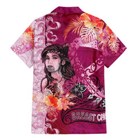 Breast Cancer New Zealand Family Matching Mermaid Dress and Hawaiian Shirt Maori Aotearoa Girl Pink Out DT02 - Polynesian Pride