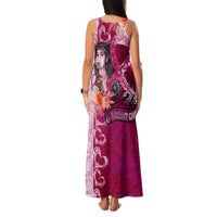 Breast Cancer New Zealand Family Matching Tank Maxi Dress and Hawaiian Shirt Maori Aotearoa Girl Pink Out DT02 - Polynesian Pride