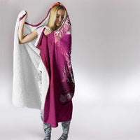 Breast Cancer New Zealand Hooded Blanket Maori Aotearoa Girl Pink Out DT02 - Polynesian Pride