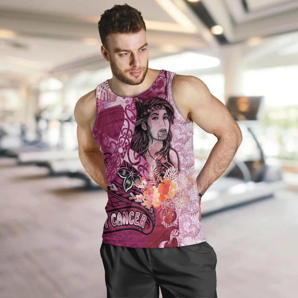 Breast Cancer New Zealand Men Tank Top Maori Aotearoa Girl Pink Out