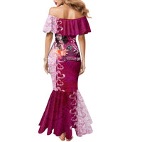 Breast Cancer New Zealand Mermaid Dress Maori Aotearoa Girl Pink Out DT02 - Polynesian Pride
