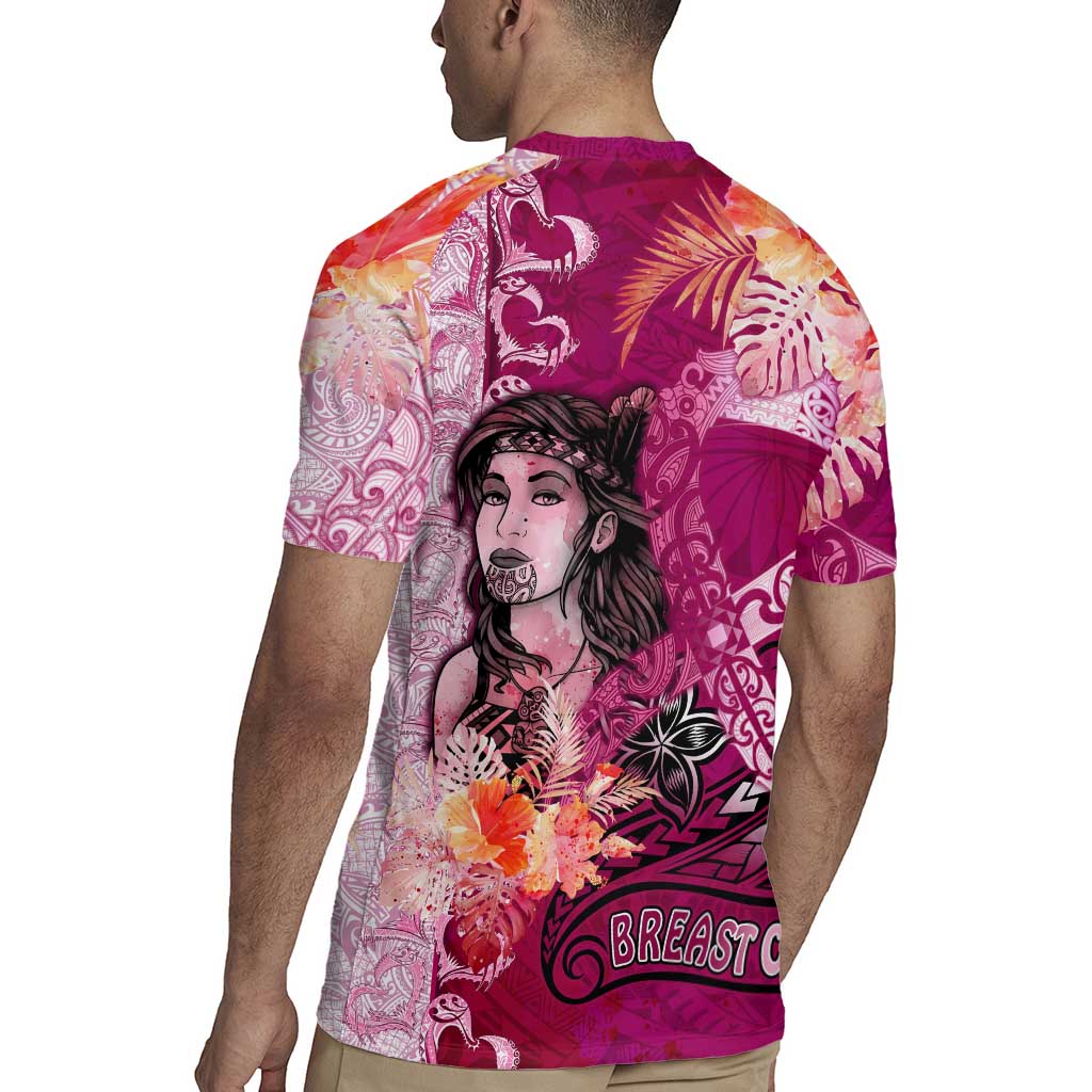 Breast Cancer New Zealand Rugby Jersey Maori Aotearoa Girl Pink Out DT02 - Polynesian Pride