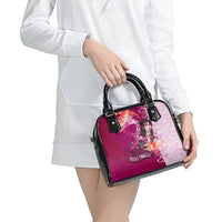 Breast Cancer New Zealand Shoulder Handbag Maori Aotearoa Girl Pink Out