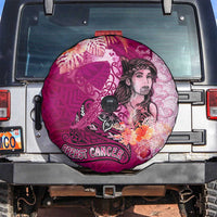Breast Cancer New Zealand Spare Tire Cover Maori Aotearoa Girl Pink Out DT02 Pink - Polynesian Pride
